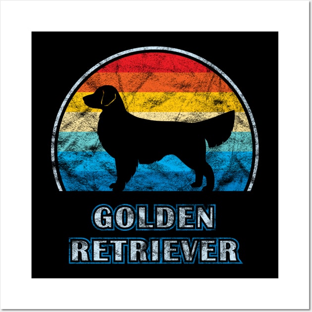 Golden Retriever Vintage Design Dog Wall Art by millersye